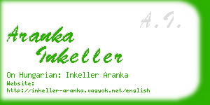 aranka inkeller business card